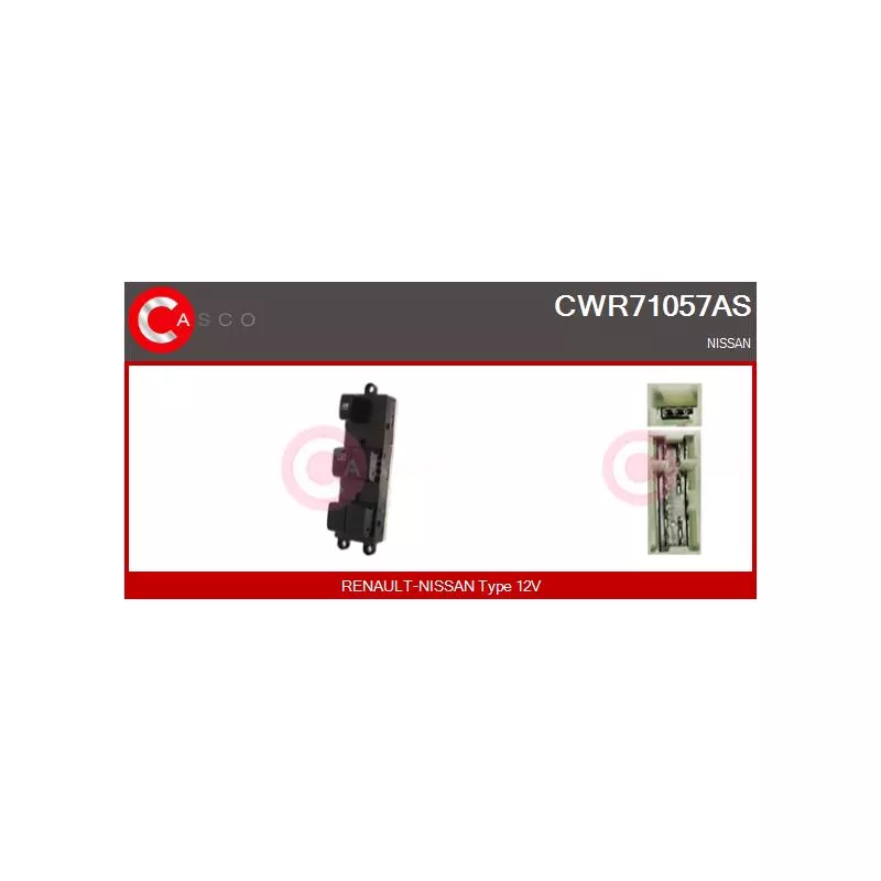 Interrupteur, lève-vitre CASCO CWR71057AS