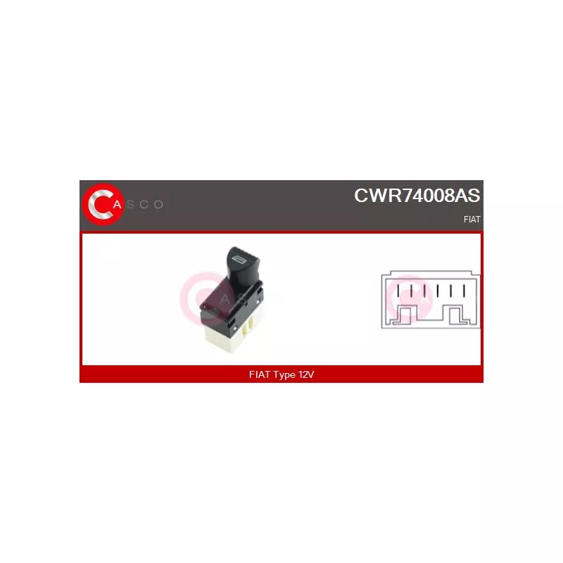 Interrupteur, lève-vitre CASCO CWR74008AS