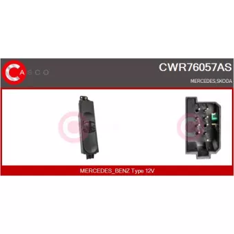 Interrupteur, lève-vitre CASCO CWR76057AS