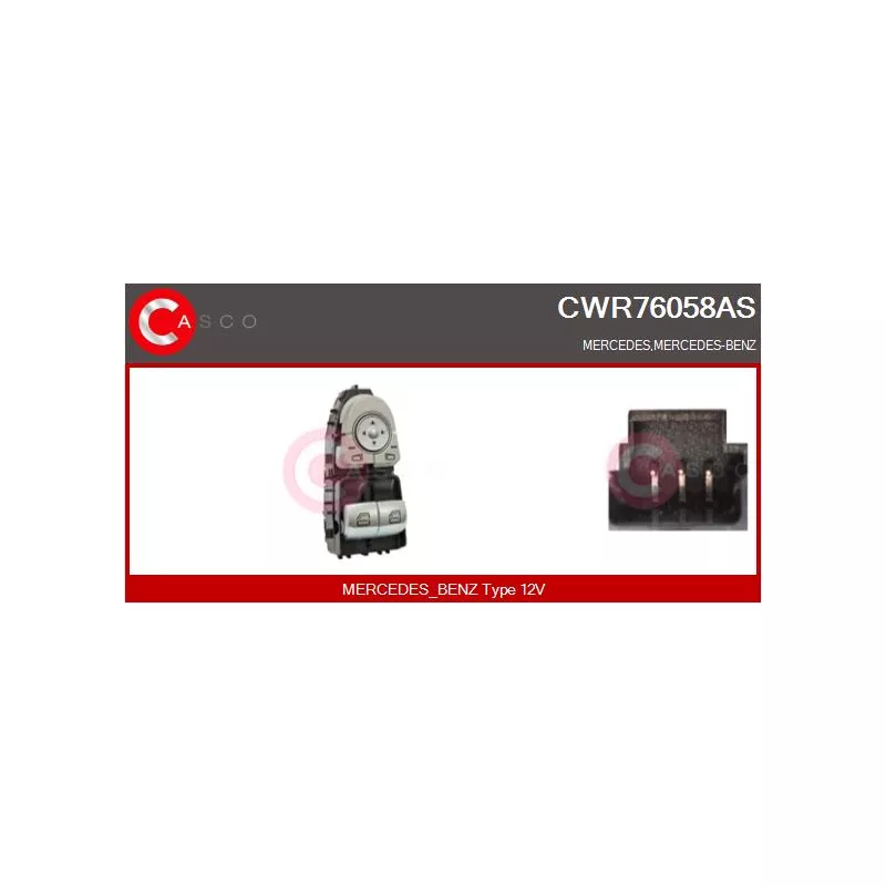 Interrupteur, lève-vitre CASCO CWR76058AS