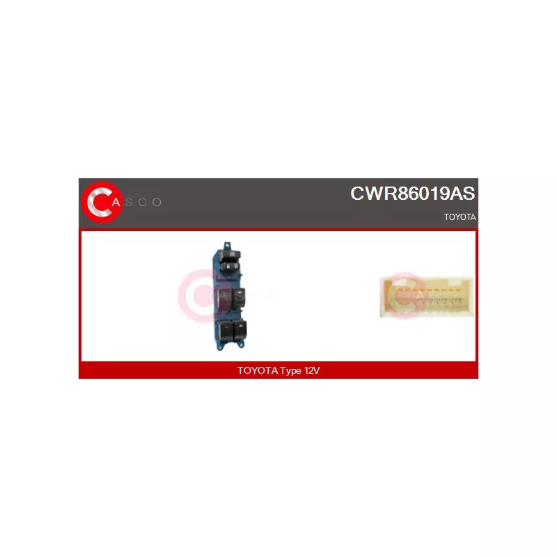 Interrupteur, lève-vitre CASCO CWR86019AS