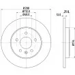 Jeu de 2 disques de frein arrière HELLA PAGID 8DD 355 111-811 - Visuel 1