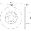 Jeu de 2 disques de frein avant HELLA PAGID 8DD 355 115-381 - Visuel 1