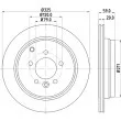 Jeu de 2 disques de frein arrière HELLA PAGID 8DD 355 118-771 - Visuel 1