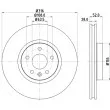 Jeu de 2 disques de frein avant HELLA PAGID 8DD 355 118-891 - Visuel 1