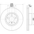 Jeu de 2 disques de frein avant HELLA PAGID 8DD 355 119-531 - Visuel 1