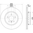 Jeu de 2 disques de frein avant HELLA PAGID 8DD 355 120-661 - Visuel 1