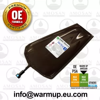 Additif, régénération du filtre à particules/à suie WARM UP AMO-PC01680