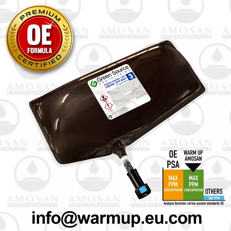 Additif, régénération du filtre à particules/à suie WARM UP AMO-PC33980