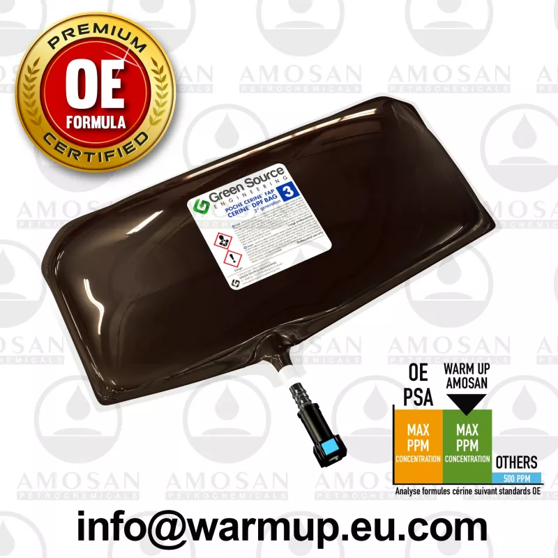 Additif, régénération du filtre à particules/à suie WARM UP AMO-PC34080