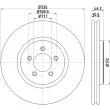 Jeu de 2 disques de frein avant HELLA PAGID 8DD 355 128-881 - Visuel 1