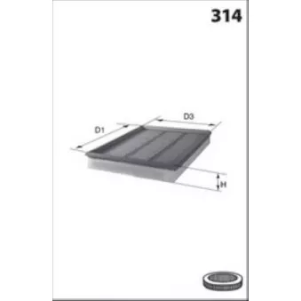 Filtre à air LUCAS FILTERS LFAF181