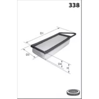 Filtre à air LUCAS FILTERS LFAF281
