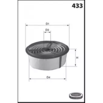 Filtre à air LUCAS FILTERS LFAF341
