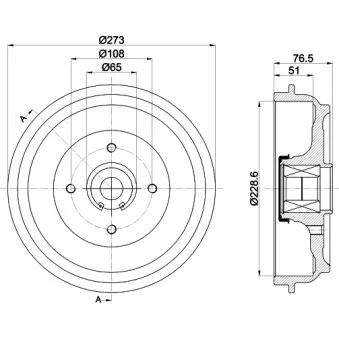 Tambour de frein HELLA PAGID 8DT 355 302-771