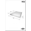 Filtre, air de l'habitacle LUCAS FILTERS LFCK205 - Visuel 1