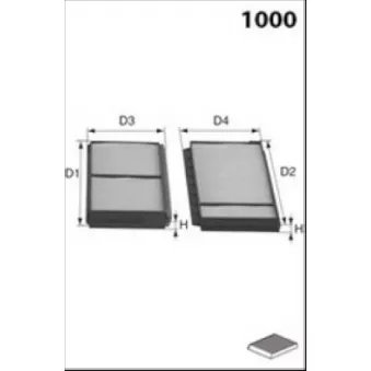Filtre, air de l'habitacle LUCAS FILTERS LFCP216S