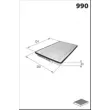 Filtre, air de l'habitacle LUCAS FILTERS LFCP220 - Visuel 1
