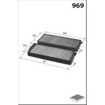 Filtre, air de l'habitacle LUCAS FILTERS LFCP284S