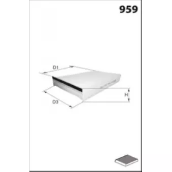 Filtre, air de l'habitacle LUCAS FILTERS LFCP320