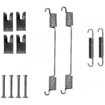 Kit d'accessoires, mâchoire de frein HELLA PAGID 8DZ 355 200-751