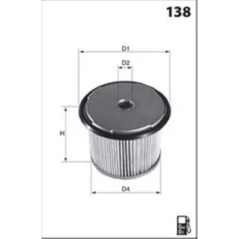 Filtre à carburant LUCAS FILTERS LFDE101