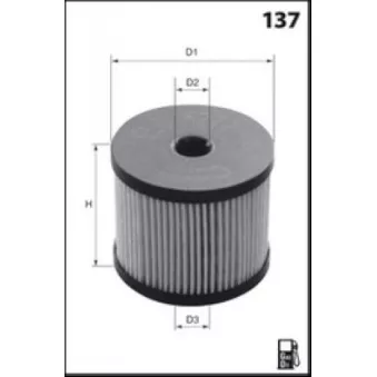 Filtre à carburant LUCAS FILTERS LFDE102
