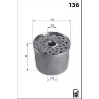 Filtre à carburant LUCAS FILTERS LFDE103