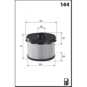 Filtre à carburant LUCAS FILTERS LFDE104