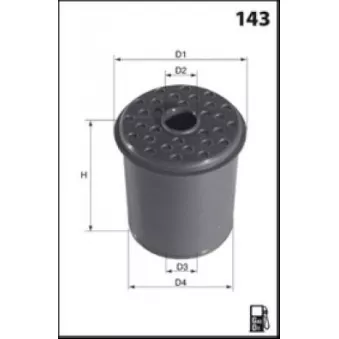 Filtre à carburant LUCAS FILTERS LFDE120