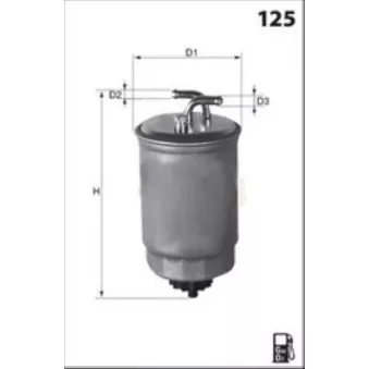 Filtre à carburant LUCAS FILTERS LFDF133