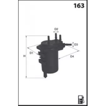 Filtre à carburant LUCAS FILTERS LFDF169