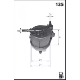 Filtre à carburant LUCAS FILTERS LFDF173