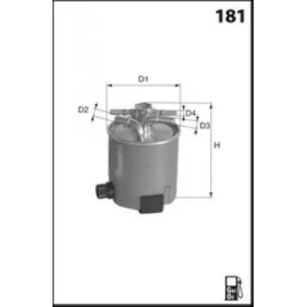 Filtre à carburant LUCAS FILTERS LFDF179