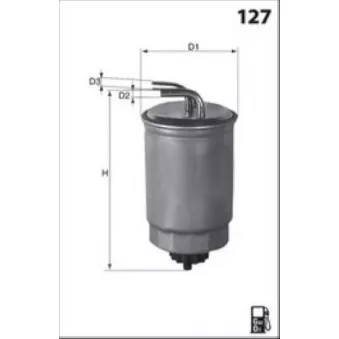 Filtre à carburant LUCAS FILTERS LFDF233