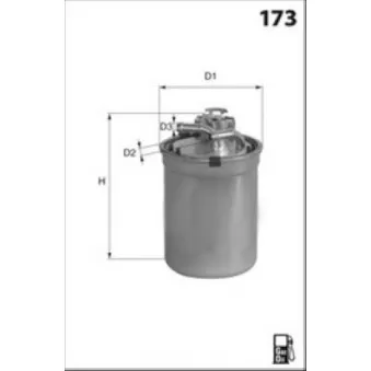 Filtre à carburant LUCAS FILTERS LFDF234