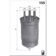 Filtre à carburant LUCAS FILTERS LFDF238 - Visuel 1