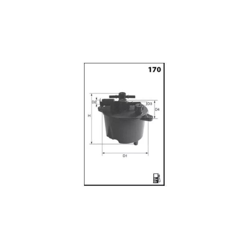Filtre à carburant LUCAS FILTERS LFDF287