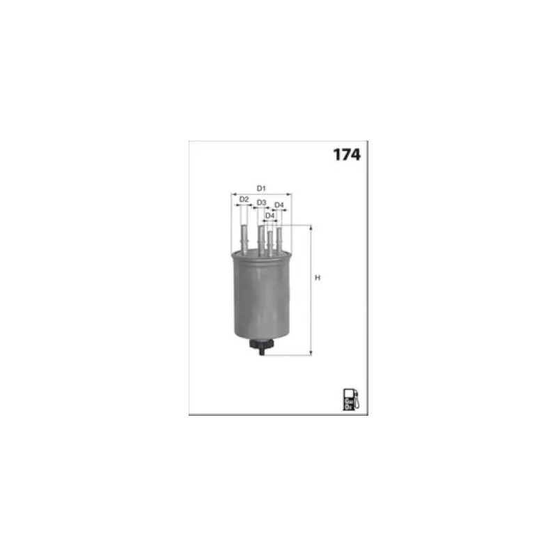 Filtre à carburant LUCAS FILTERS LFDF296