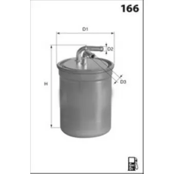 Filtre à carburant LUCAS FILTERS LFDF303