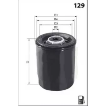 Filtre à carburant LUCAS FILTERS LFDS158
