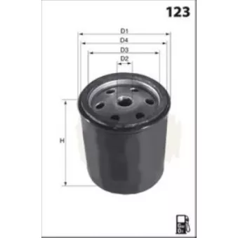 Filtre à carburant LUCAS FILTERS LFDS216
