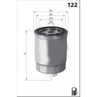 Filtre à carburant LUCAS FILTERS LFDS302