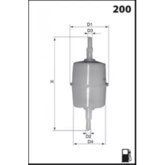 Filtre à carburant LUCAS FILTERS LFPF001