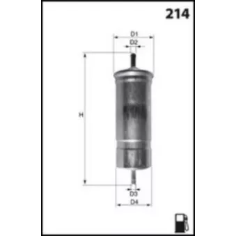 Filtre à carburant LUCAS FILTERS LFPF013