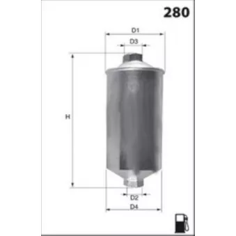 Filtre à carburant LUCAS FILTERS LFPF021