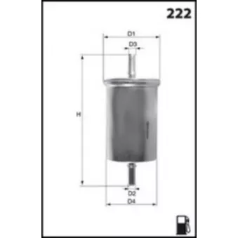 Filtre à carburant LUCAS FILTERS LFPF022