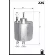 Filtre à carburant LUCAS FILTERS LFPF028 - Visuel 1