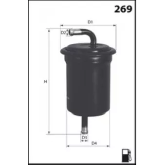 Filtre à carburant LUCAS FILTERS LFPF030