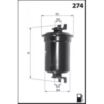 Filtre à carburant LUCAS FILTERS LFPF035